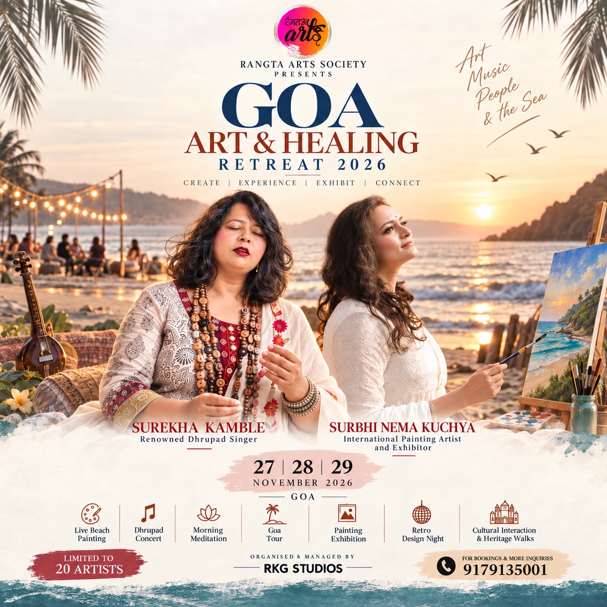 Official Rangta Goa retreat campaign graphic, slide 1