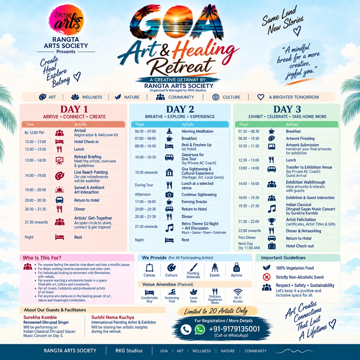 Official Rangta Goa retreat campaign graphic, slide 3